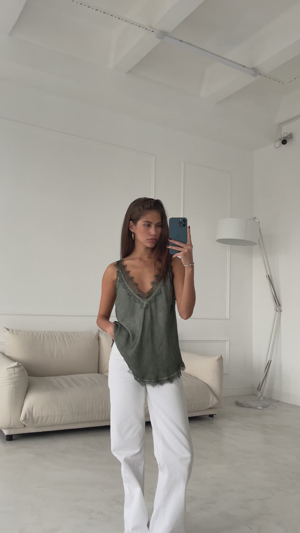 Solange Camisole in Khaki by Charli