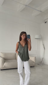 Solange Camisole in Khaki by Charli