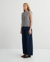 QUILTER VEST in Landscape Check by Kowtow Australia