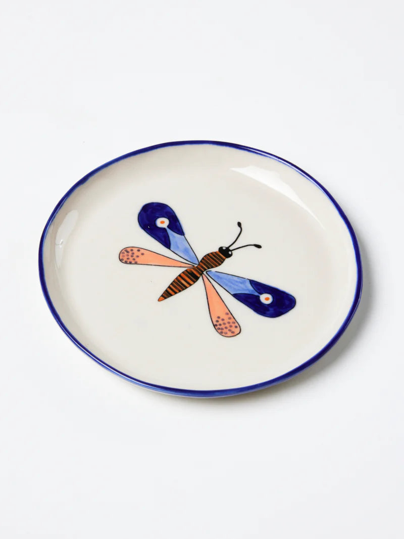 MOTH PARTY TRAY in Blue by Jones & Co