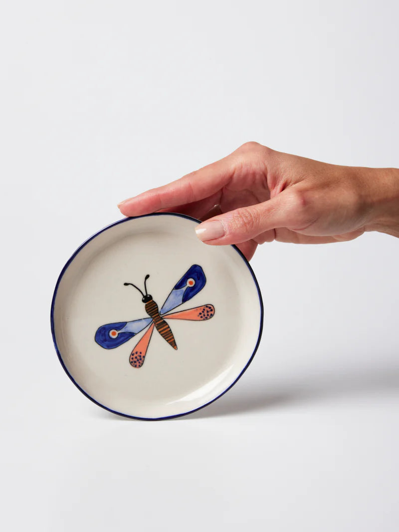 MOTH PARTY TRAY in Blue by Jones & Co