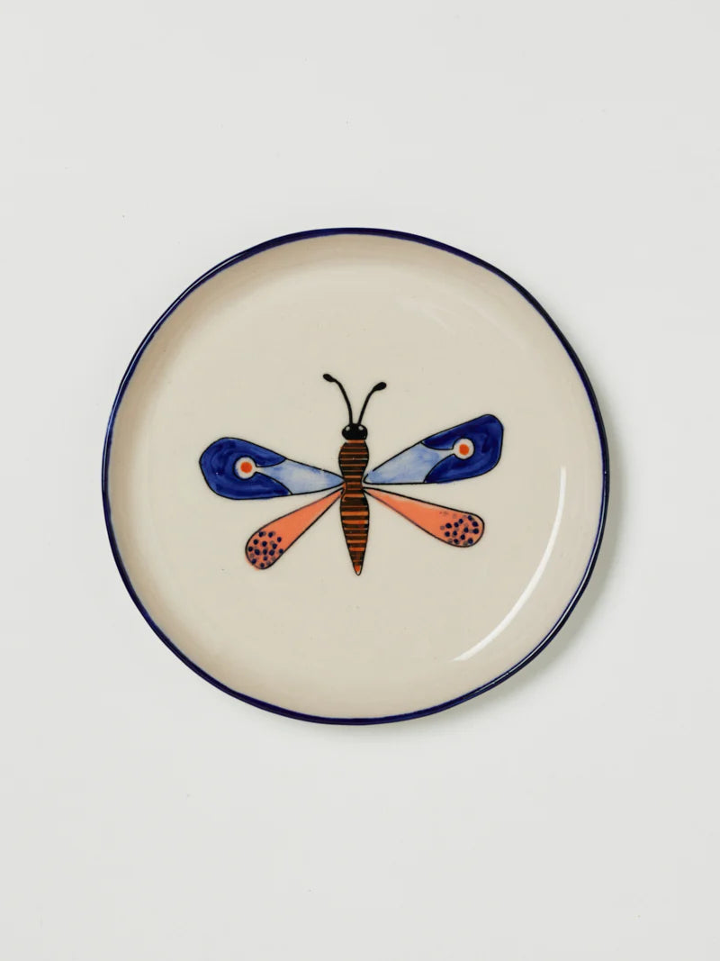 MOTH PARTY TRAY in Blue by Jones & Co