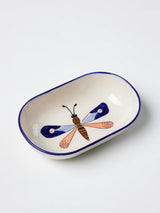 MOTH PARTY DISH in Blue by Jones & Co