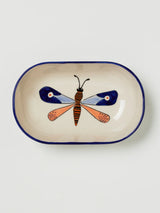 MOTH PARTY DISH in Blue by Jones & Co