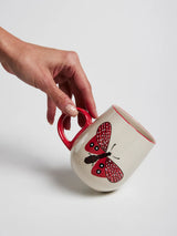 MOTH PARTY MUG in Rose by Jones & Co