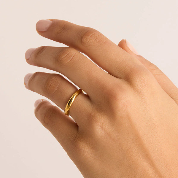 LOVER MEDIUM RING in Gold from By Charlotte