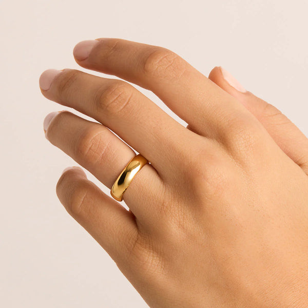 LOVER RING BOLD in Gold from By Charlotte