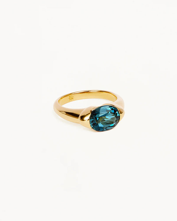 SACRED JEWEL TOPAZ RING in Gold from By Charlotte