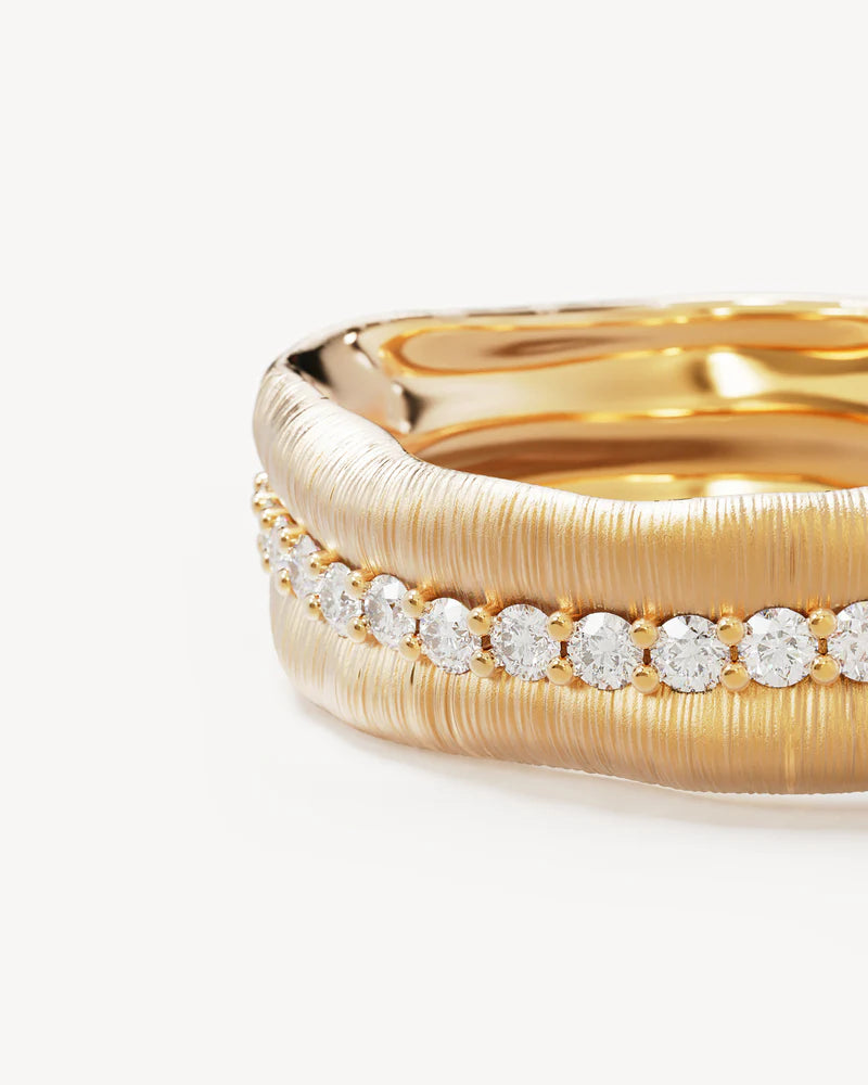 BEGIN AGAIN BAND RING from By Charlotte