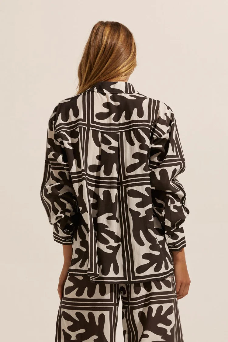 REFLEX TOP in Frond Choc from Zoe Kratzmann