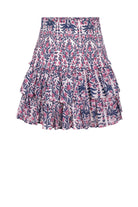 BLUE ROSA SHORT SKIRT in Blue and Lilac by Place Du Soleil