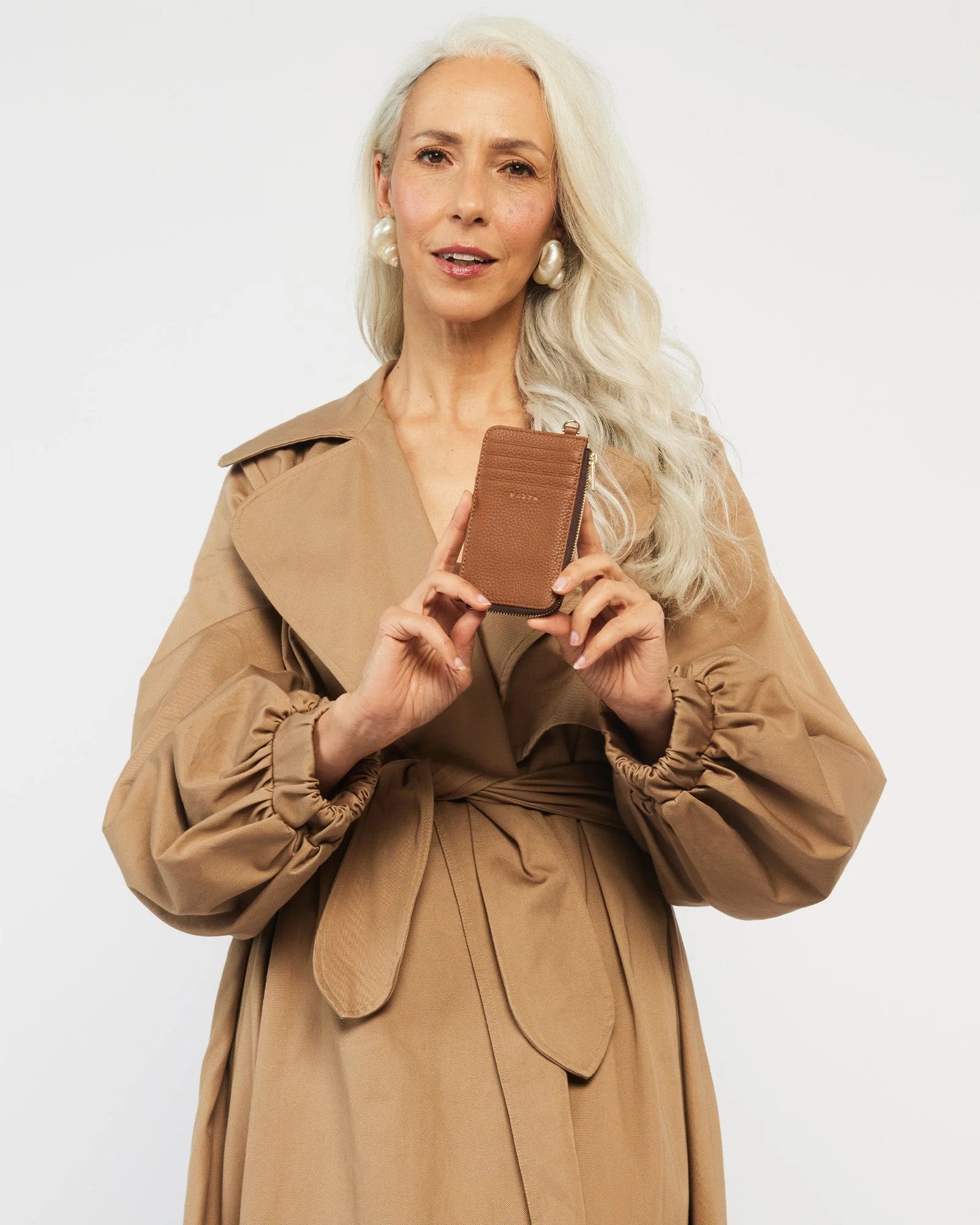 WINONA CARD HOLDER in Tan by Saben