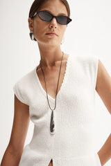 Santori Knit in White by Elka Collective