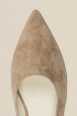 SETTLE SLING BACK in Truffle Suede from Zoe Kratzmann