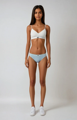 COTTON SOFT CUP BRA in Cloud White by teysha