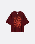 STENCIL TEE in Maroon by Kowtow