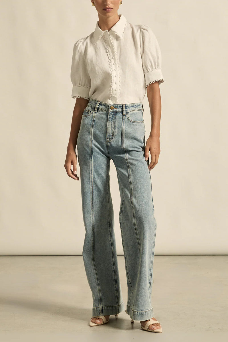 TETHER TOP in Porcelain from Zoe Kratzmann