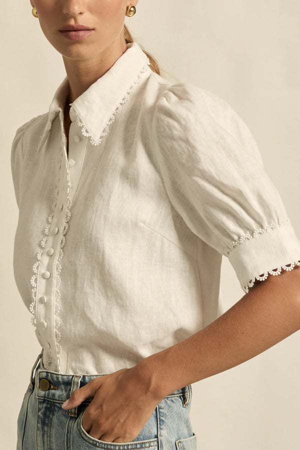 TETHER TOP in Porcelain from Zoe Kratzmann