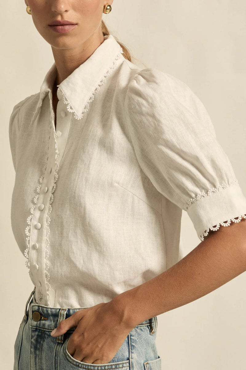 TETHER TOP in Porcelain from Zoe Kratzmann