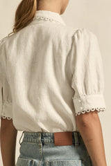 TETHER TOP in Porcelain from Zoe Kratzmann
