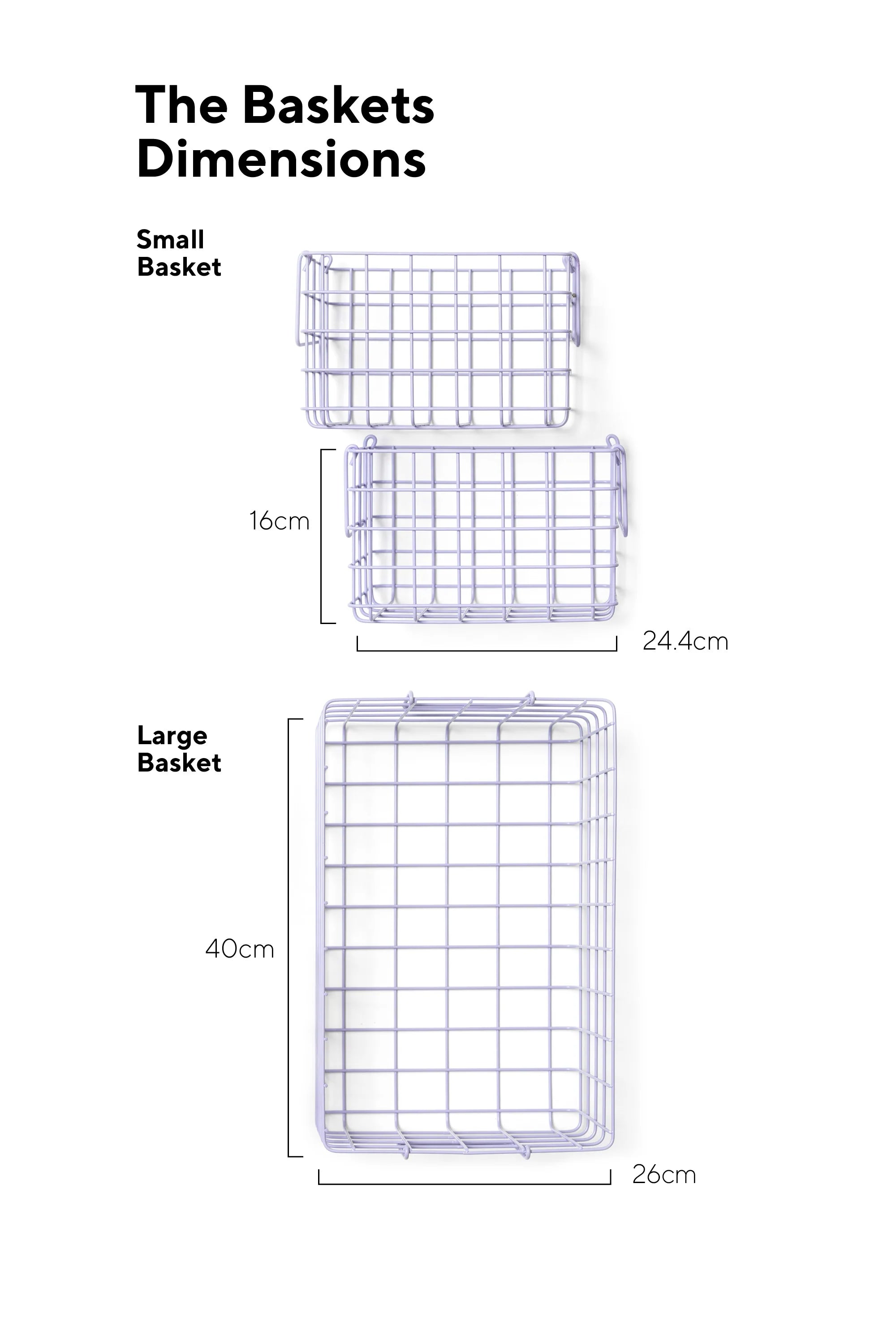 The Baskets in Lilac by Mustard Made