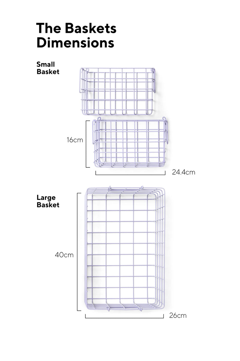 The Baskets in Lilac by Mustard Made