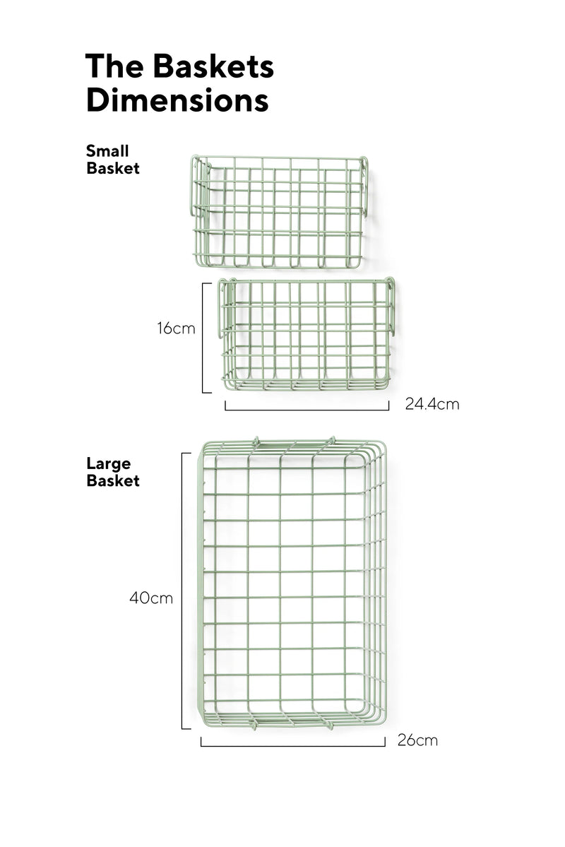 The Baskets in Sage by Mustard Made