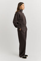 LOUNGE CROPPED HALF ZIP | Date - Darling & Domain