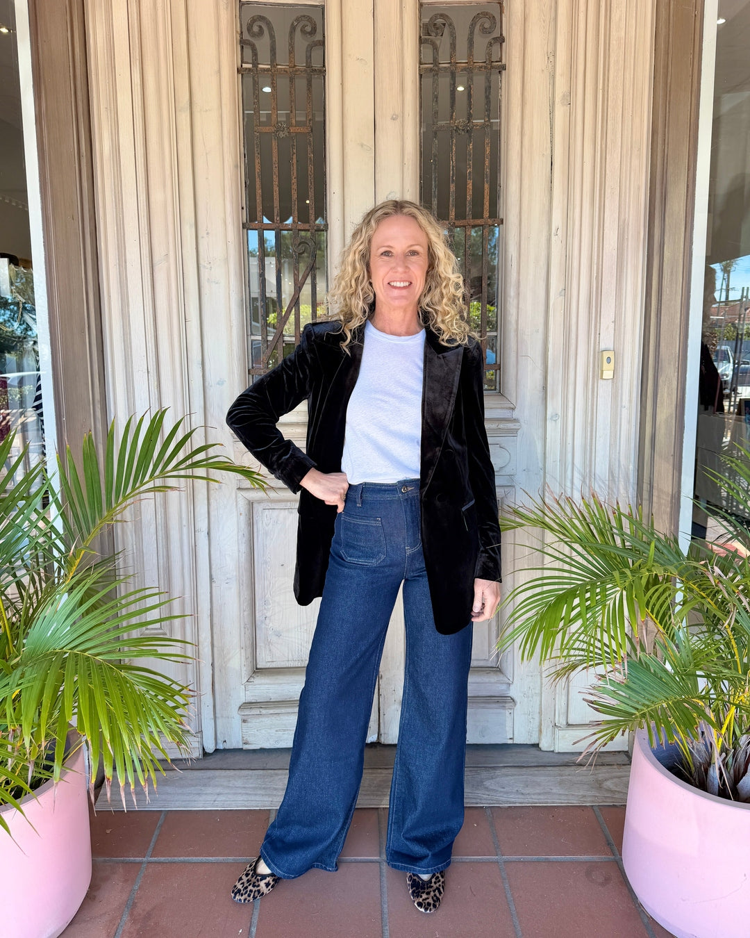 VELVET BLAZER in Black by Sophie Moran