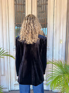 VELVET BLAZER in Black by Sophie Moran