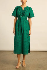 VOYAGE DRESS in Emerald from Zoe Kratzmann
