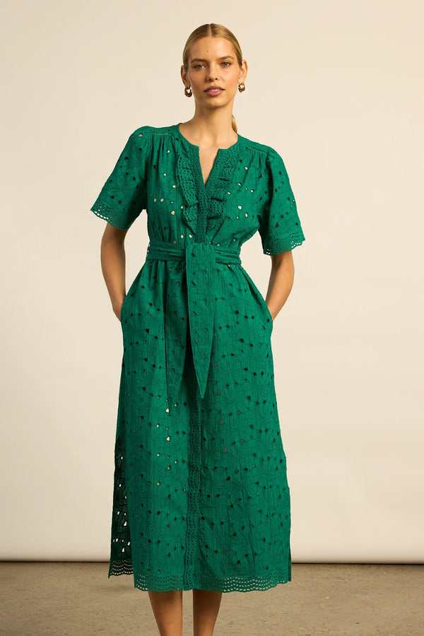 VOYAGE DRESS in Emerald from Zoe Kratzmann