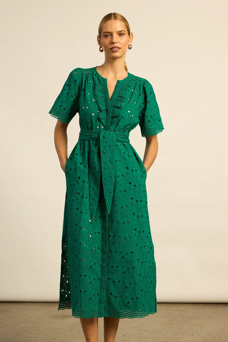 VOYAGE DRESS in Emerald from Zoe Kratzmann