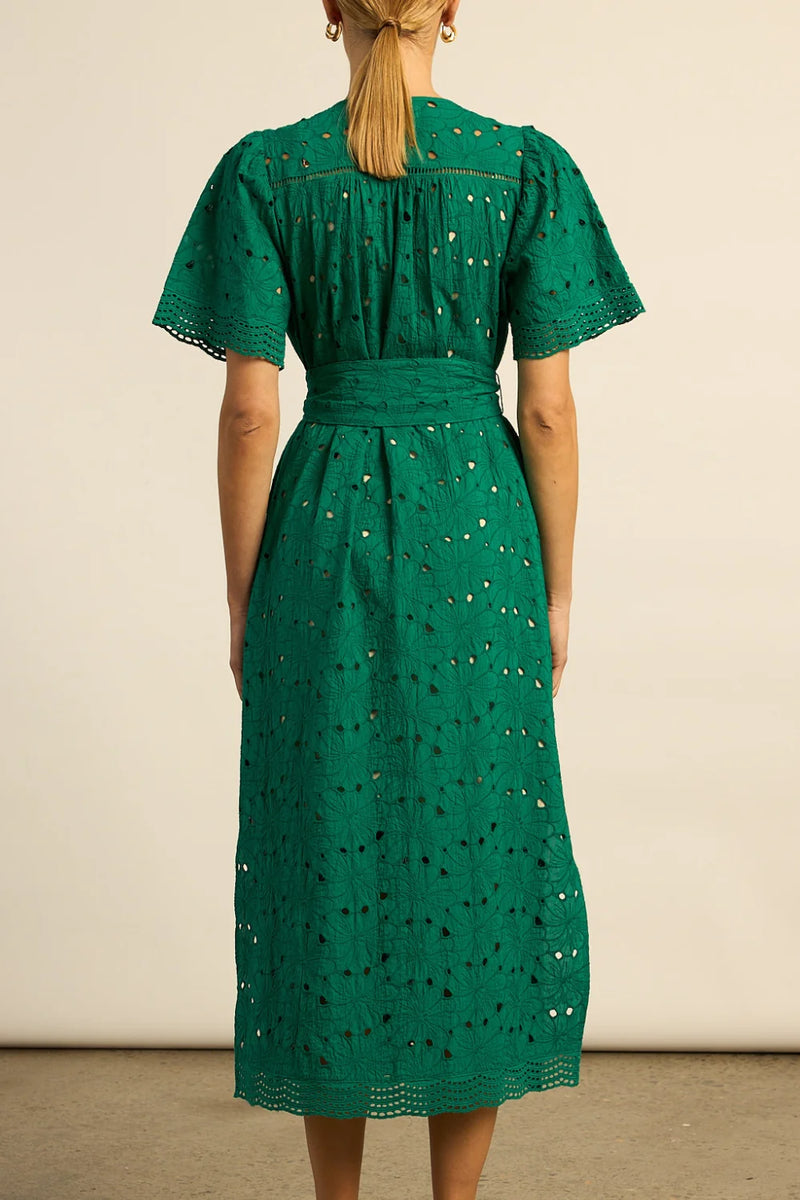 VOYAGE DRESS in Emerald from Zoe Kratzmann