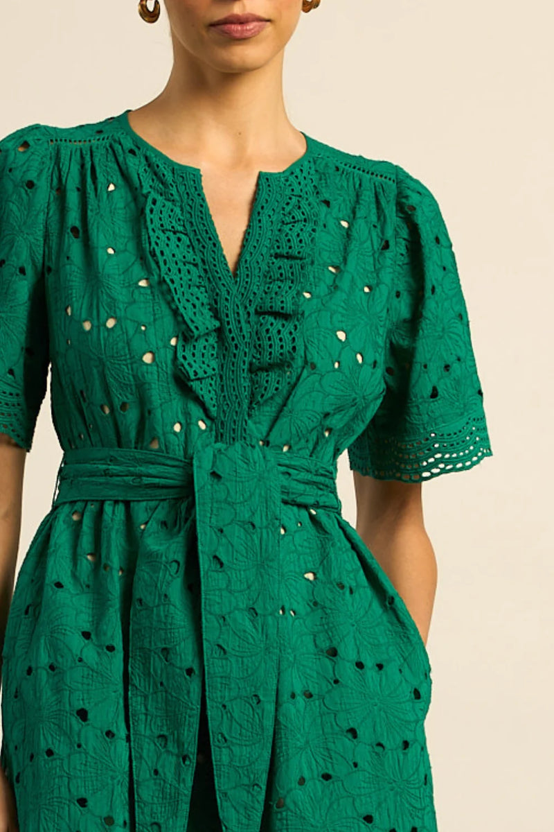 VOYAGE DRESS in Emerald from Zoe Kratzmann