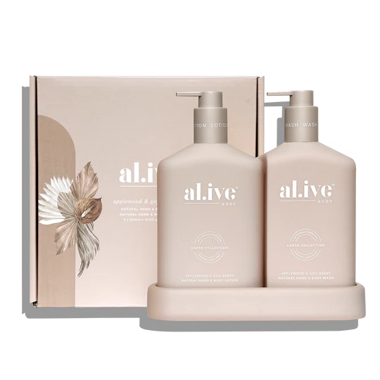 WASH & LOTION DUO in Applewood + Goji Berry by al.ive