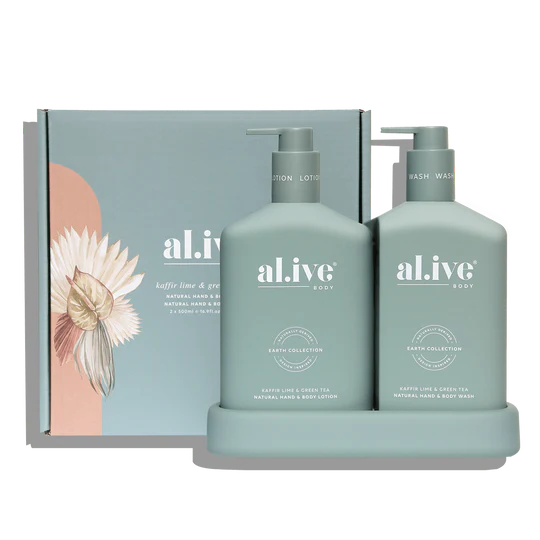 WASH & LOTION DUO in Kaffir Lime + Green Tea by al.ive