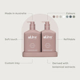 WASH & LOTION DUO in Raspberry Blossom + Juniper by al.ive