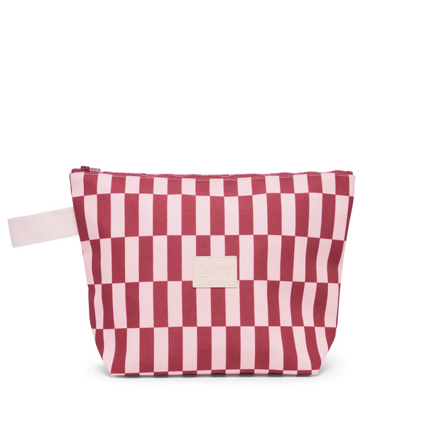 WET BASE COAST LARGE in Burgundy + Peony Check by Base Supply