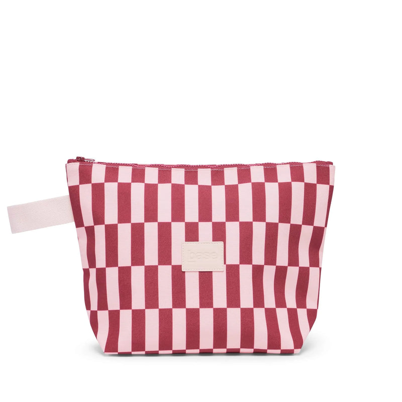 WET BASE COAST LARGE in Burgundy + Peony Check by Base Supply