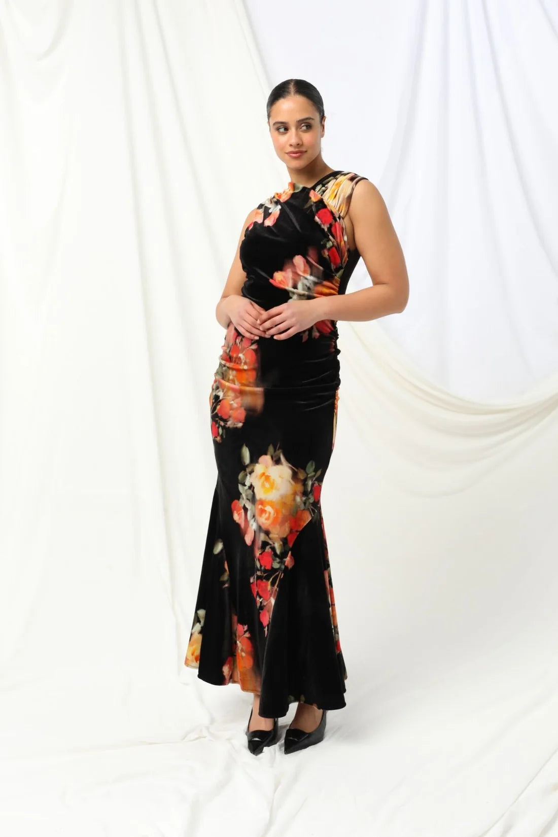 LANA DRESS in Ebony by Kachel
