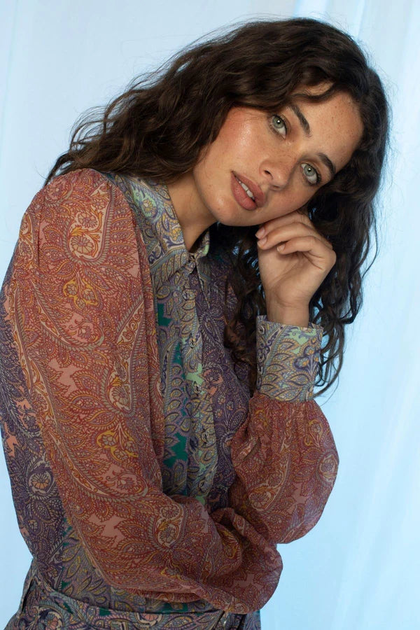 LILLIAN BLOUSE in Multi Colour by Kachel