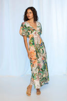 LORETTA DRESS in Tropicanai by Kachel