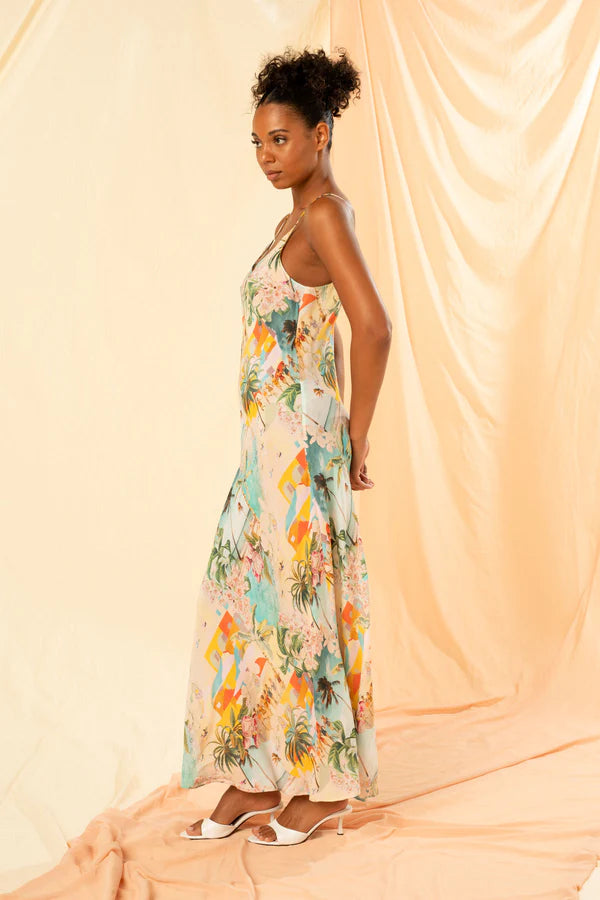  MAXI SLIP DRESS in Vacanza by Kachel