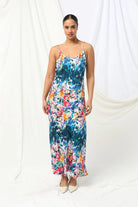 MELODY SLIP MAXI DRESS in Midnight Petal by Kachel