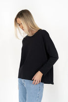 DIPPY LONG SLEEVE TEE in Slate by Humidity Lifestyle