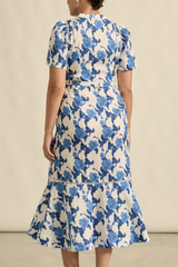 CABLE DRESS in Azure Bouquet from Zoe Kratzmann