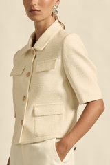 JUNCTURE JACKET in Alabaster from Zoe Kratzmann