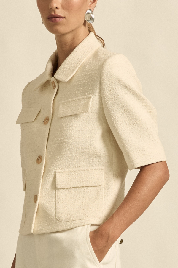 JUNCTURE JACKET in Alabaster from Zoe Kratzmann