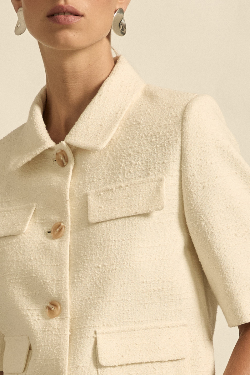 JUNCTURE JACKET in Alabaster from Zoe Kratzmann